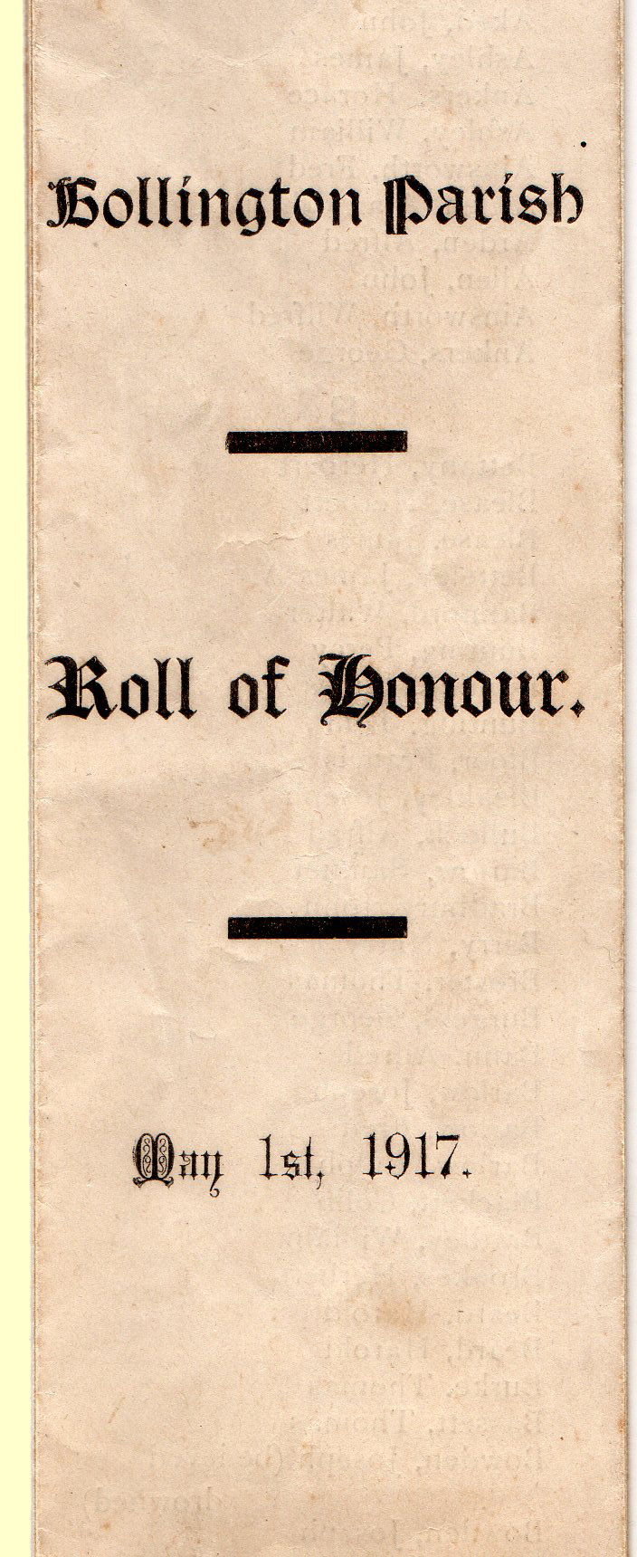 roll of honour